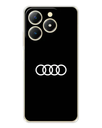 Чехол для Realme Note 70 с картинкой «Audi White Logo»