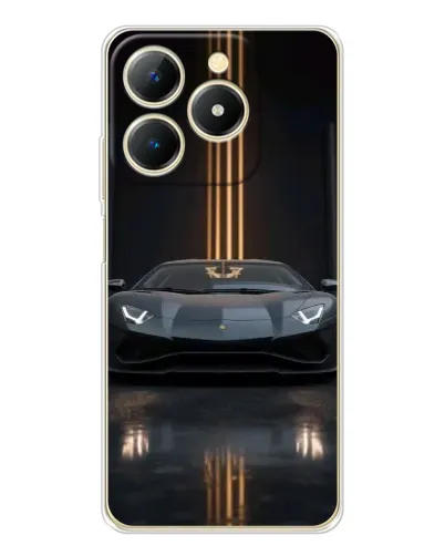 Чохол для Realme Note 70 з картинкою «Lamborghini золоті лінії» Чохол для Realme Note 70 з картинкою «Lamborghini золоті лінії»