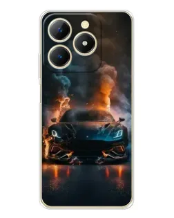 Чохол для Realme Note 70 з картинкою «Lamborghini димна естетика»