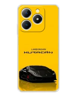 Чохол для Realme Note 70 з картинкою «Lamborghini Huracan чорний»