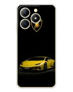 Чохол для Realme Note 70 з картинкою «Lamborghini жовтий акцент»