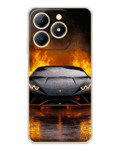 Чохол для Realme Note 70 з картинкою «Lamborghini у вогні» Чохол для Realme Note 70 з картинкою «Lamborghini у вогні»