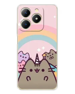 Чехол для Realme Note 70 с картинкой «Единорог Pusheen»