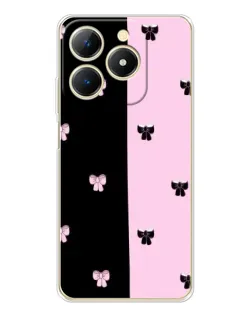 Чехол для Realme Note 70 с картинкой «Контрастные банты»