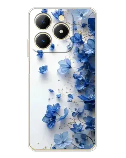 Чохол для Realme Note 70 з картинкою «Блакитний квітковий каскад» Чохол для Realme Note 70 з картинкою «Блакитний квітковий каскад»