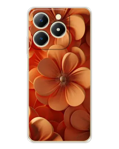 Чохол для Realme Note 70 з картинкою «Помаранчева макро квітка»