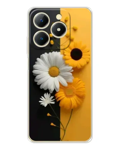 Чохол для Realme Note 70 з картинкою «Соняшник та ромашка»