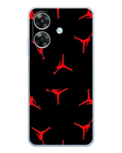 Чохол для Realme Note 70T з картинкою «Jordan Red Pattern» Чохол для Realme Note 70T з картинкою «Jordan Red Pattern»