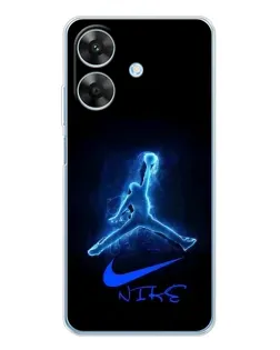 Чохол для Realme Note 70T з картинкою «Jordan Neon Blue»