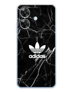 Чохол для Realme Note 70T з картинкою «Білий мармур Adidas»
