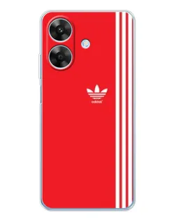 Чохол для Realme Note 70T з картинкою «Червоний мінімалізм Adidas»