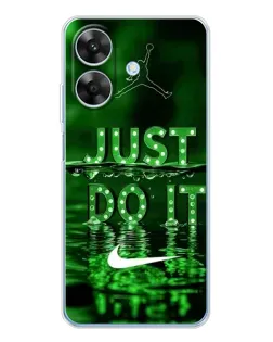 Чохол для Realme Note 70T з картинкою «Зелений неоновий Nike»