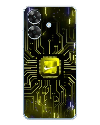 Чохол для Realme Note 70T з картинкою «Nike — золота іскра» Чохол для Realme Note 70T з картинкою «Nike — золота іскра»