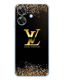 Чохол для Realme Note 70T з картинкою «LV — золоті іскри»