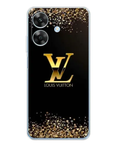 Чохол для Realme Note 70T з картинкою «LV — золоті іскри»