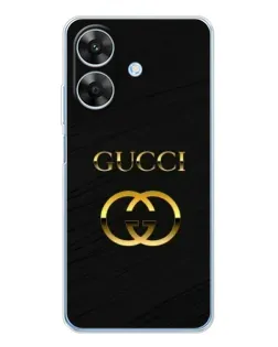 Чохол для Realme Note 70T з картинкою «Золотий логотип Gucci»