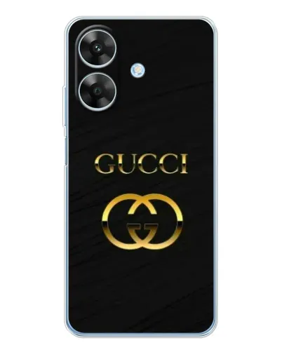 Чохол для Realme Note 70T з картинкою «Золотий логотип Gucci»
