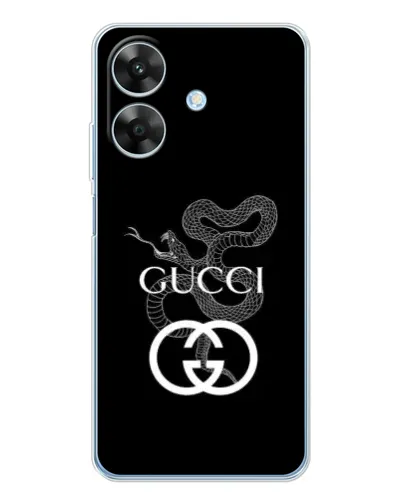 Чохол для Realme Note 70T з картинкою «Gucci — срібна змія»