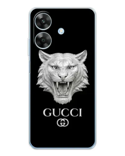 Чехол для Realme Note 70T с картинкой «Gucci — серебряный лев» Чехол для Realme Note 70T с картинкой «Gucci — серебряный лев»