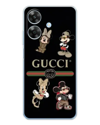Чехол для Realme Note 70T с картинкой «Gucci — герои Disney и монограмма» Чехол для Realme Note 70T с картинкой «Gucci — герои Disney и монограмма»