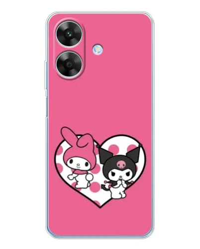 Чохол для Realme Note 70T з картинкою «Kuromi та My Melody» Чохол для Realme Note 70T з картинкою «Kuromi та My Melody»