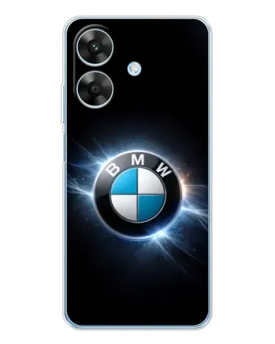 Чехол для Realme Note 70T с картинкой «BMW — неоновое сияние»