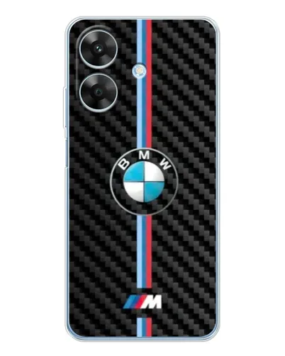 Чехол для Realme Note 70T с картинкой «Эмблема BMW и карбон»