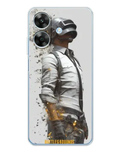 Чохол для Realme Note 70T з картинкою «PUBG — боєць у пилу»
