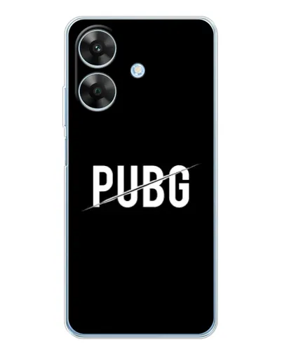 Чохол для Realme Note 70T з картинкою «PUBG — білий логотип»