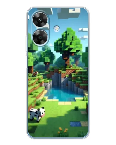 Чохол для Realme Note 70T з картинкою «Minecraft літній день»