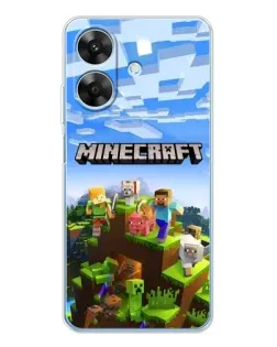 Чохол для Realme Note 70T з картинкою «Minecraft класичний світ»