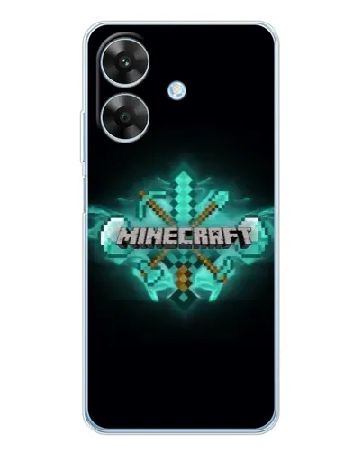 Чохол для Realme Note 70T з картинкою «Minecraft Diamond лого»