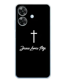 Чехол для Realme Note 70T с картинкой «Иисус любит тебя»