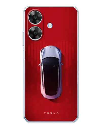 Чехол для Realme Note 70T с картинкой «Tesla Top View»