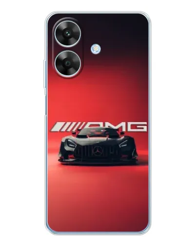 Чохол для Realme Note 70T з картинкою «Mercedes AMG — червона лінія»