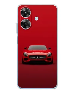 Чохол для Realme Note 70T з картинкою «Червоний Mercedes AMG»