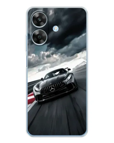 Чохол для Realme Note 70T з картинкою «Гоночний Mercedes AMG»