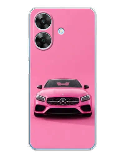 Чехол для Realme Note 70T с картинкой «Розовый Mercedes AMG» Чехол для Realme Note 70T с картинкой «Розовый Mercedes AMG»