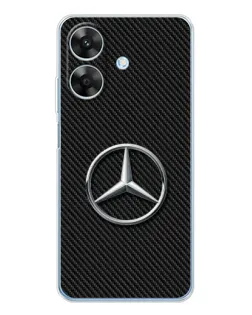 Чехол для Realme Note 70T с картинкой «Карбоновый Mercedes стиль»