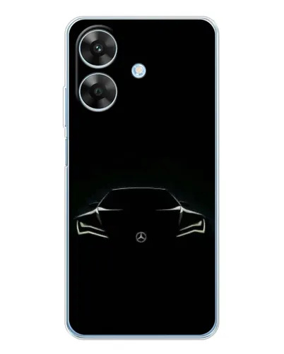 Чехол для Realme Note 70T с картинкой «Mercedes — силуэт авто» Чехол для Realme Note 70T с картинкой «Mercedes — силуэт авто»