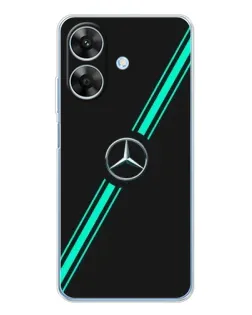 Чехол для Realme Note 70T с картинкой «Спортивные линии Mercedes»