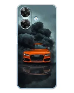 Чохол для Realme Note 70T з картинкою «Audi у хмарах диму»
