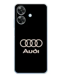 Чохол для Realme Note 70T з картинкою «Audi — золотий логотип»