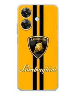 Чохол для Realme Note 70T з картинкою «Lamborghini Stripe жовтий»
