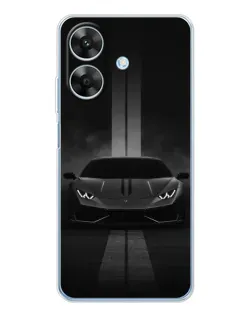 Чехол для Realme Note 70T с картинкой «Lamborghini симметрия дорог»