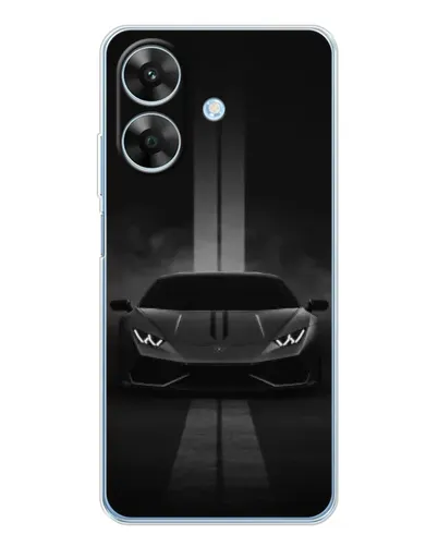 Чехол для Realme Note 70T с картинкой «Lamborghini симметрия дорог»