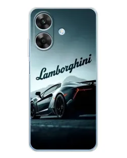 Чехол для Realme Note 70T с картинкой «Классическая надпись Lamborghini»