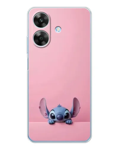 Чехол для Realme Note 70T с картинкой «Stitch выглядывает»