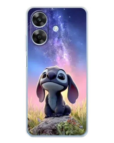 Чехол для Realme Note 70T с картинкой «Стич на рассвете»