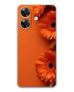 Чохол для Realme Note 70T з картинкою «Помаранчеві гербери»